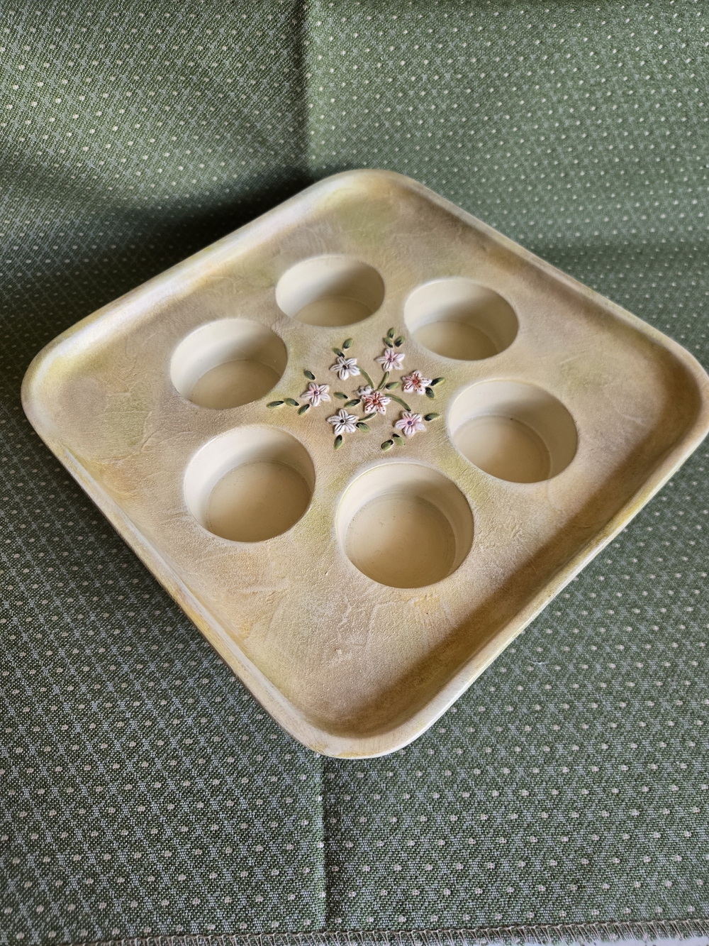 Partylite Terrace Blossom 6 Tealight Holder With Original Box Vintage - Picture 10 of 11